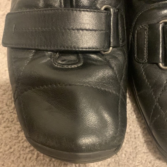 PRADA Men’s Black Leather Sneaker 7.5 - Picture 3 of 9